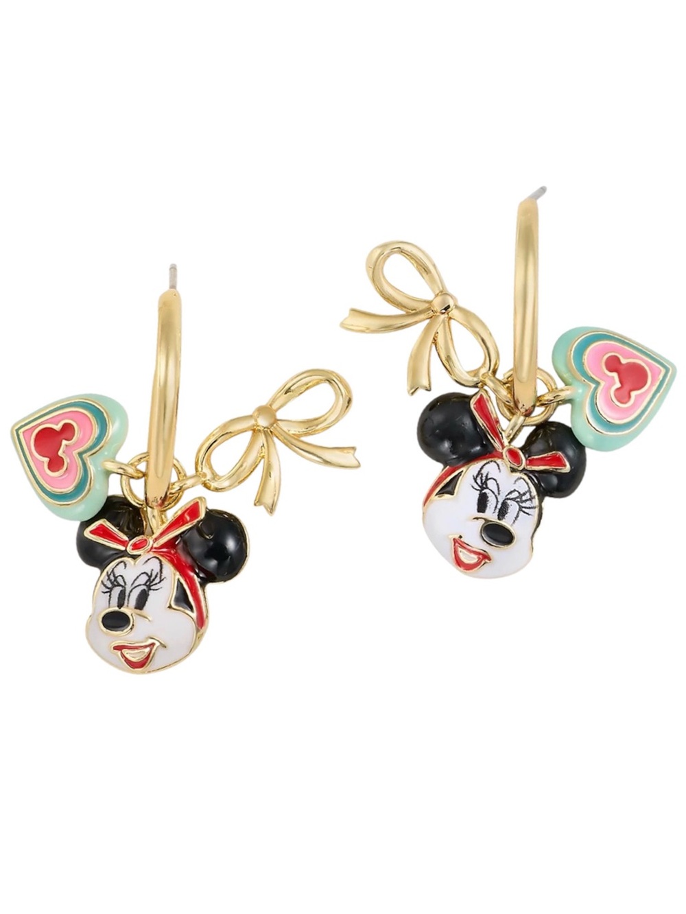 Disney BaubleBar “Minnie Mouse” Huggies Earrings (NWT)